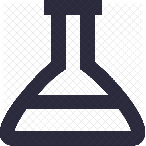 512x512 Lab Flask Icon Of Line Style