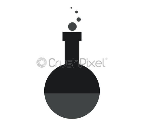500x438 Laboratory Flask Icon, Stock Vector Crushpixel
