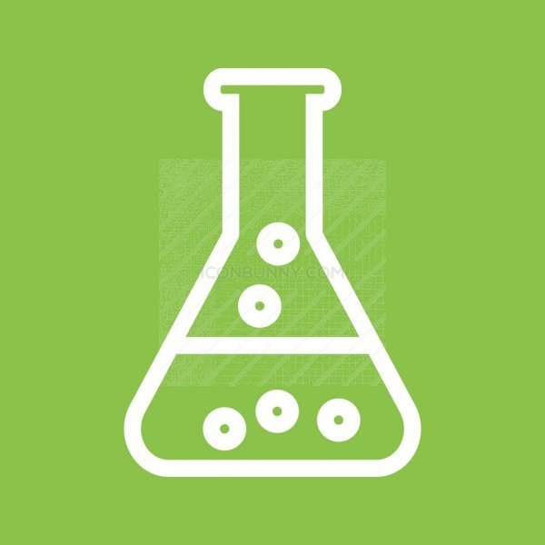600x600 Chemical Flask Line Multicolor Bg Icon