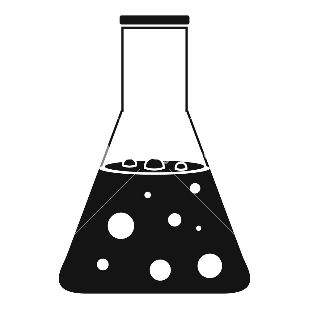 1000x1000 Chemical Flask Icon Simple Illustration Of Chemical Flask Vector