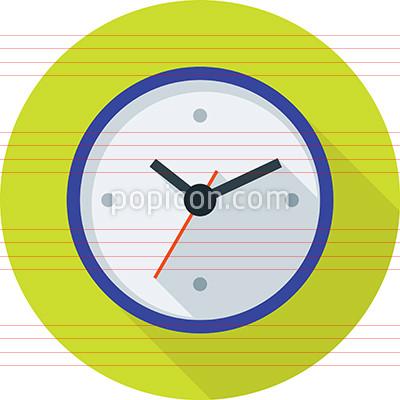 400x400 Clock Icon On Background