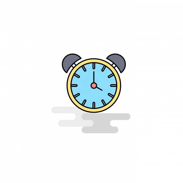 640x640 Flat Alarm Clock Icon Vector, Alarm Clock, Arrow, Background Png