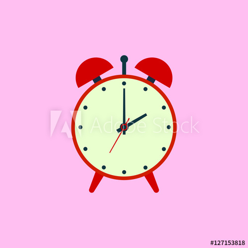 500x500 Alarm Clock Icon Flat Design Style Simple Icon Web Site