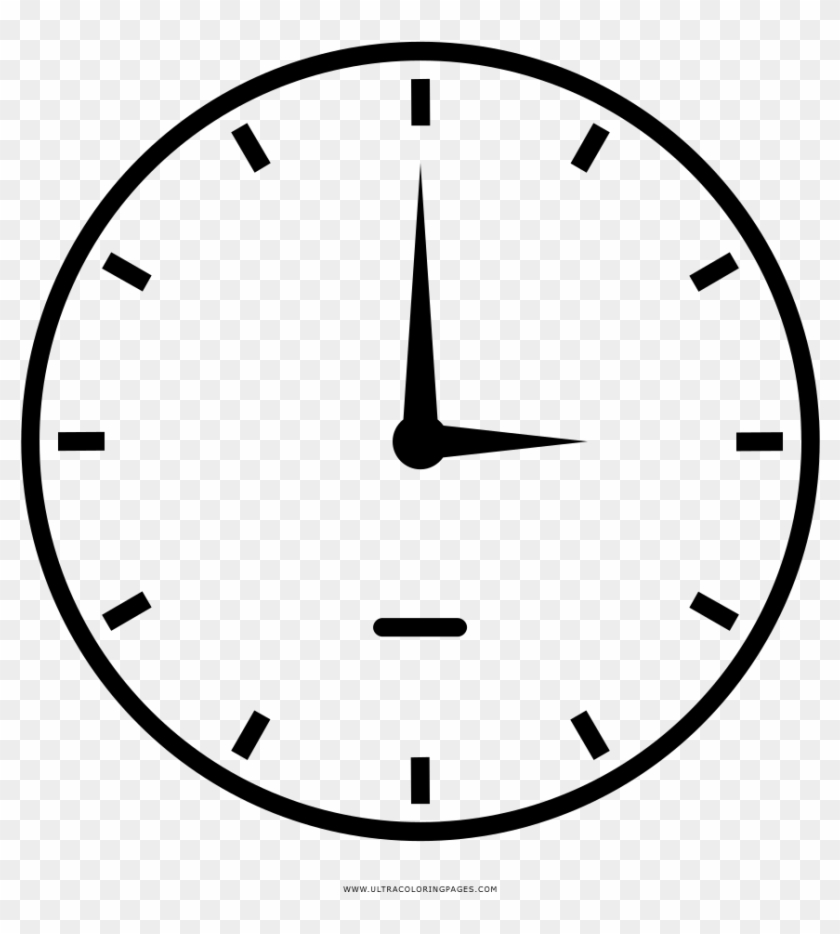 840x934 Clock Face Coloring Page