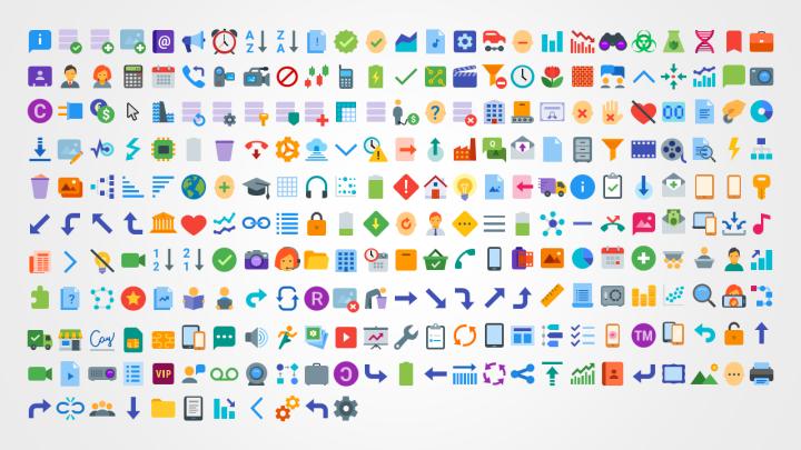 720x405 Flat Color Icons For Powerpoint Shapechef