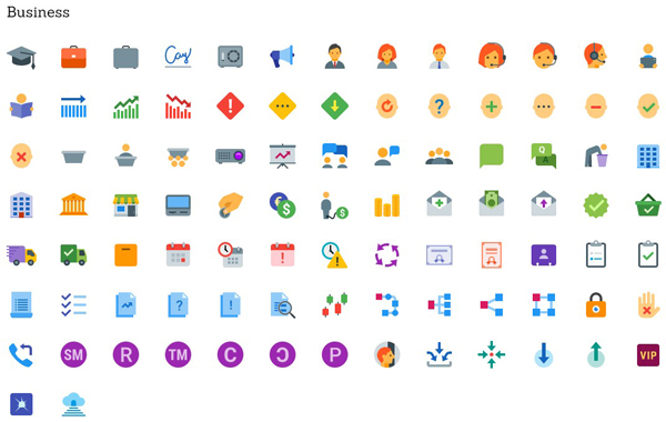 600x380 Free Download Free Flat Color Icons
