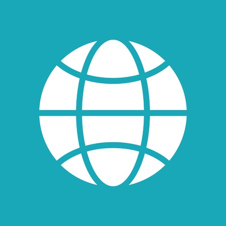450x450 Vector Blue And White Globe Icon Global Design Concept Globe