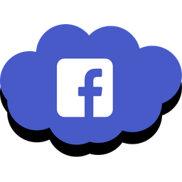 256x256 Facebook Icon Of Flat Style