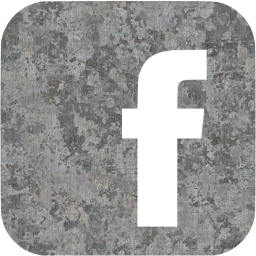 256x256 Eroded Metal Facebook Icon
