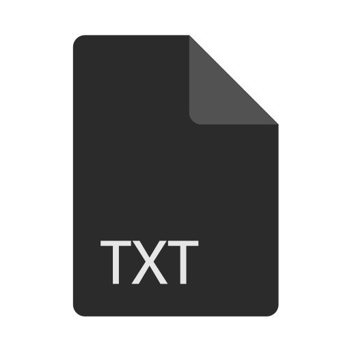 512x512 Extension, File, Format, Txt Icon