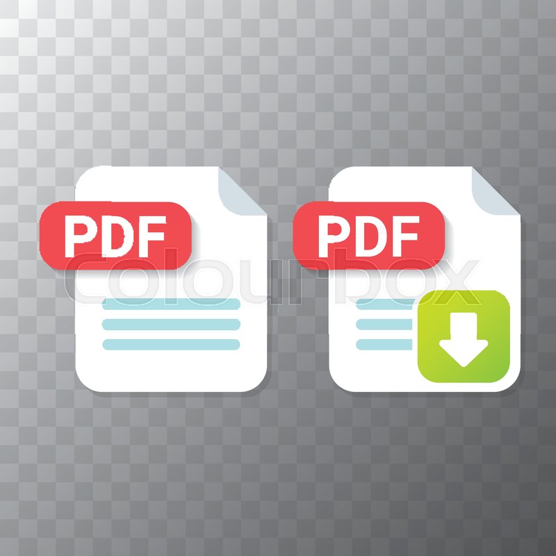 800x800 Vector Flat Pdf Icon And Vector Stock Vector Colourbox