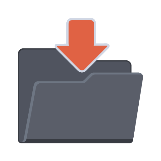 512x512 Download Folder Icon Flat Folder Iconset Pelfusion