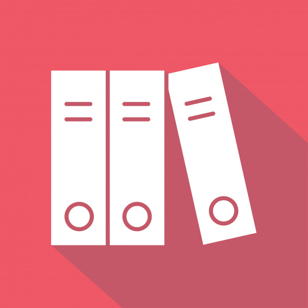 626x626 Flat Folder Icon With Long Shadow Vector Premium Download