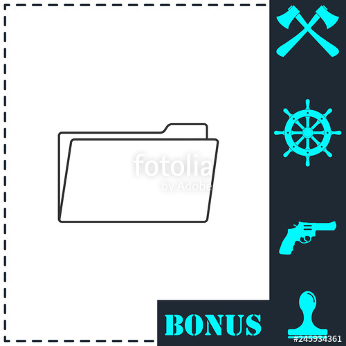 500x500 Folder Icon Flat Stock Image And Royalty Free Vector