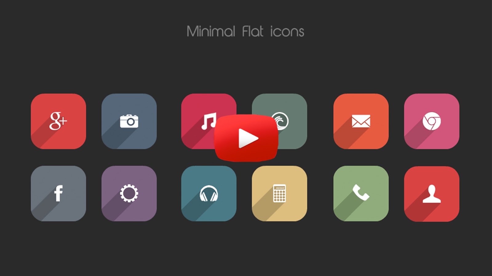 1600x900 Minimal Flat Icon Pack For Android! Hd Icons Hd