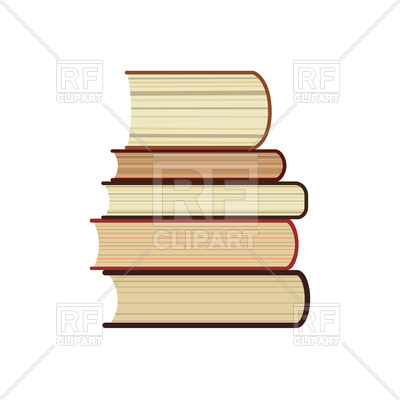 400x400 Five Books Stack Flat Icon Vector Image Of Icons And Emblems