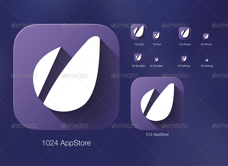 900x655 App Icon Creator With Flat Shadow Generator