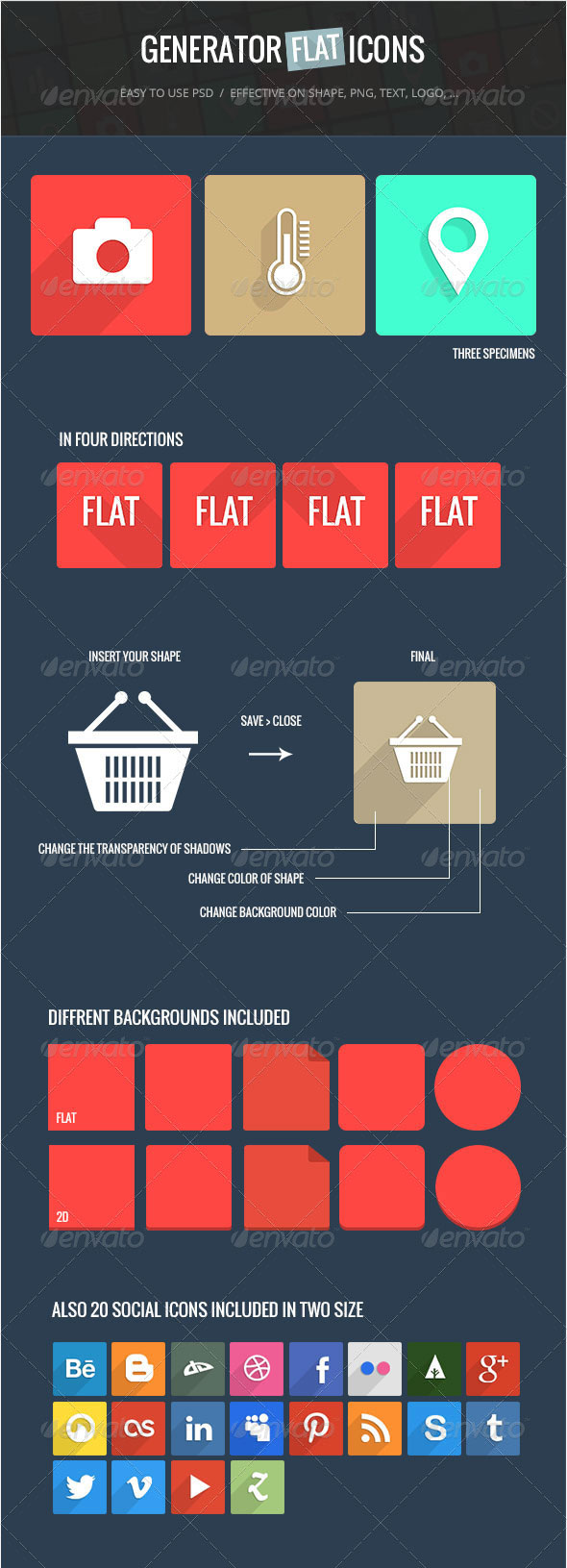 590x1631 Long Shadow Photoshop Creator Psddude