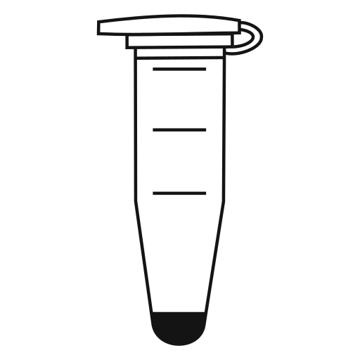512x512 Eppendorf Tube Mlsnap Cap Tube Closed Black Filled Flat