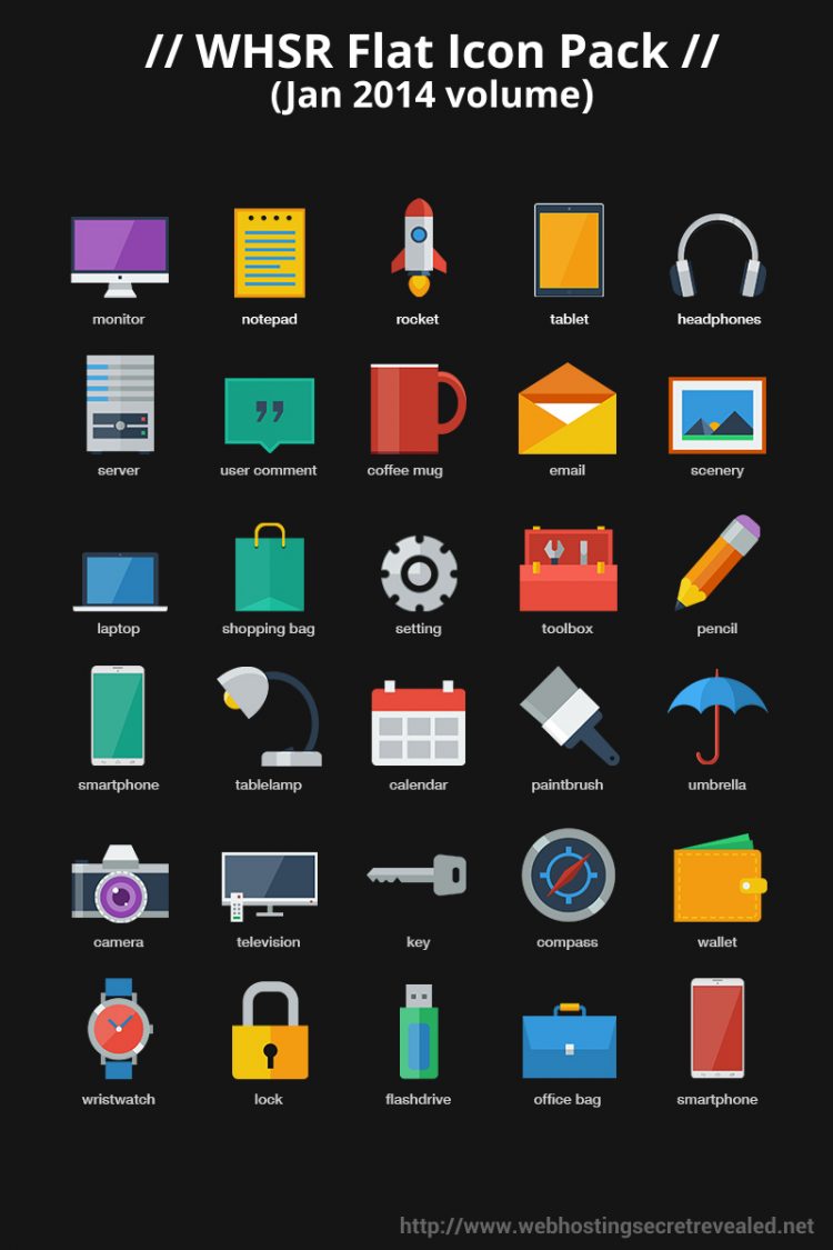 750x1125 Flat Icon Pack