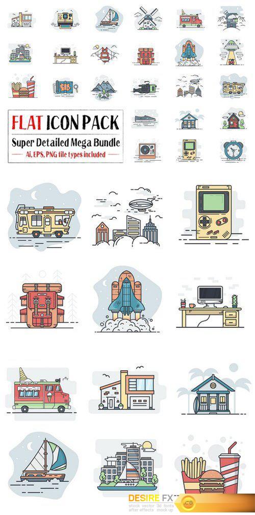 500x1010 Desire Fx Cm Flat Icon Pack