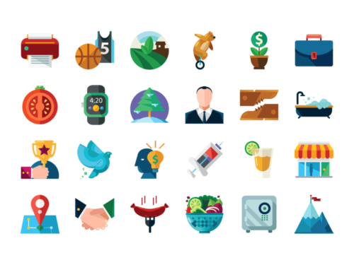 500x375 Flat Icons Vol