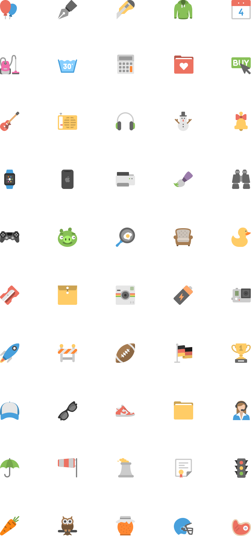 833x1776 Free Flat Icon Pack