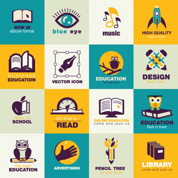 626x626 Education Flat Icons Pack Vector Free Download