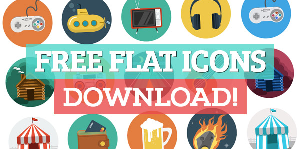 597x298 Flat Icon Free Download