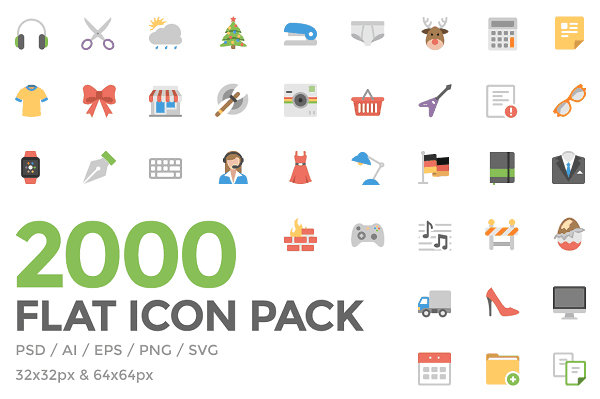 600x399 Free Flat Icon Pack