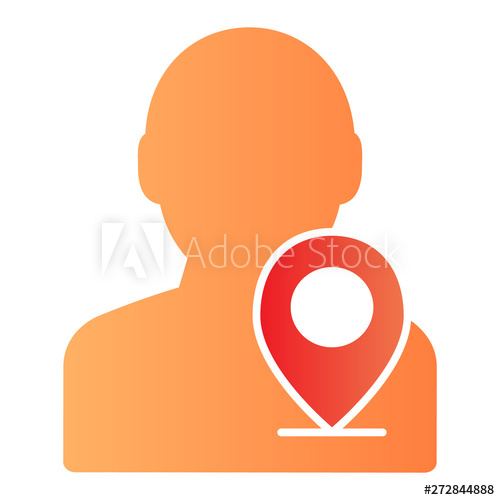 500x500 Map Pointer With Man Flat Icon Person Location Color Icons
