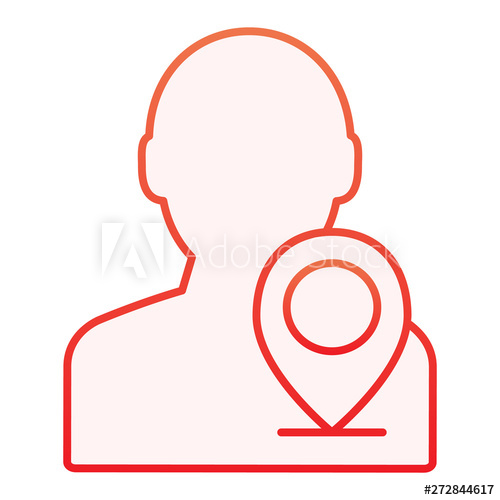500x500 Map Pointer With Man Flat Icon Person Location Red Icons