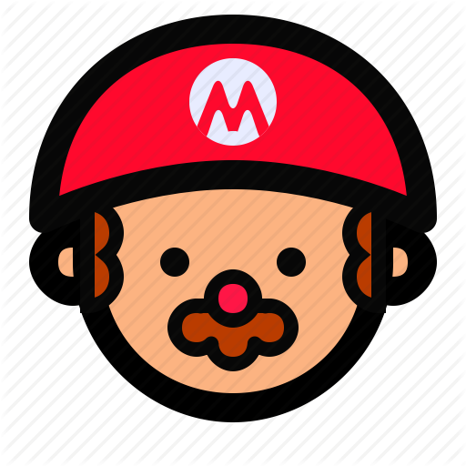 512x512 Avatar, Face, Flat Icon, Game, Man, Mario Bros, Person Icon