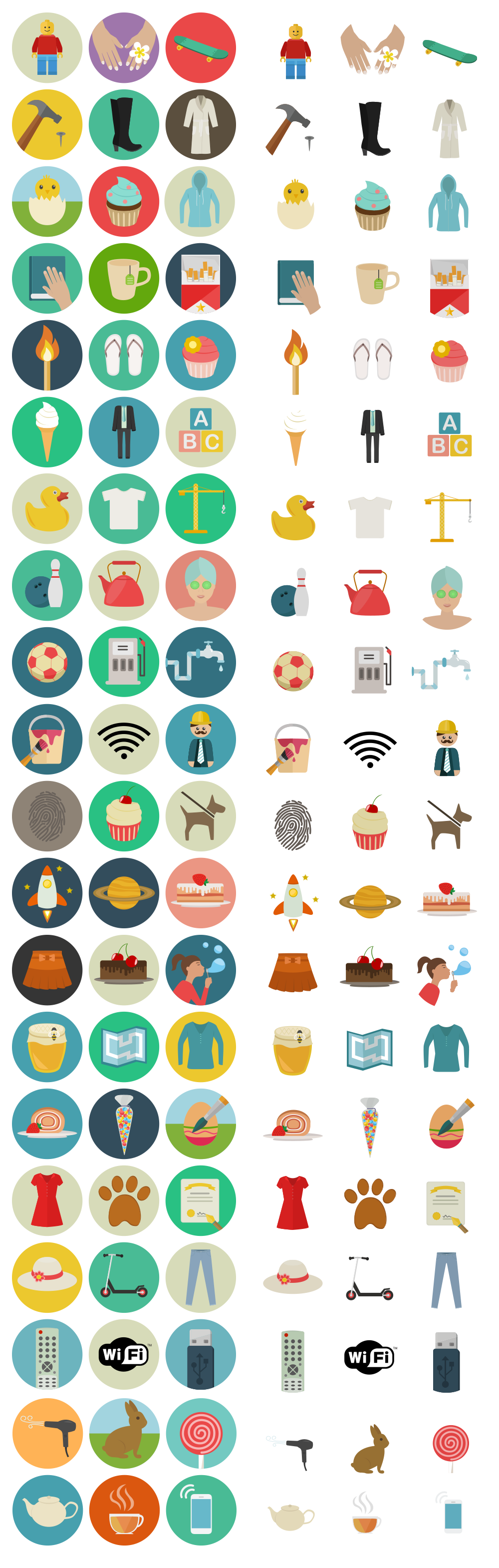 1000x3140 Astonishing Flat Icons For Free Smashing Magazine
