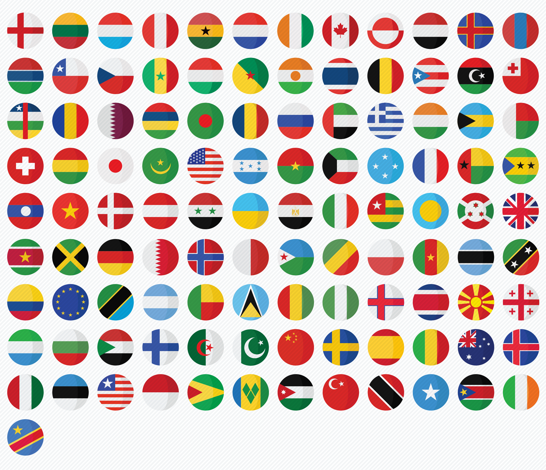2280x1960 Vector Flat Round Icons Vol Flat Icons Country Flags