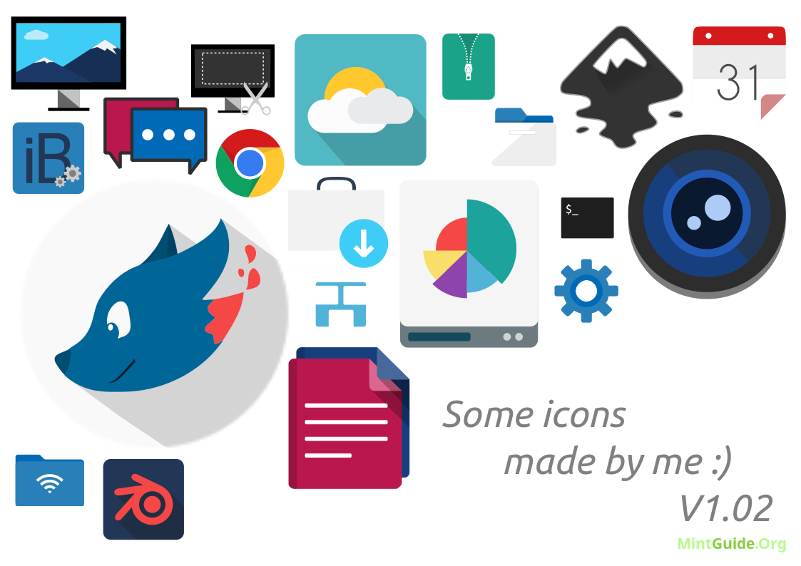 1123x794 Super Flat Remix Icon Theme On Linux Mint