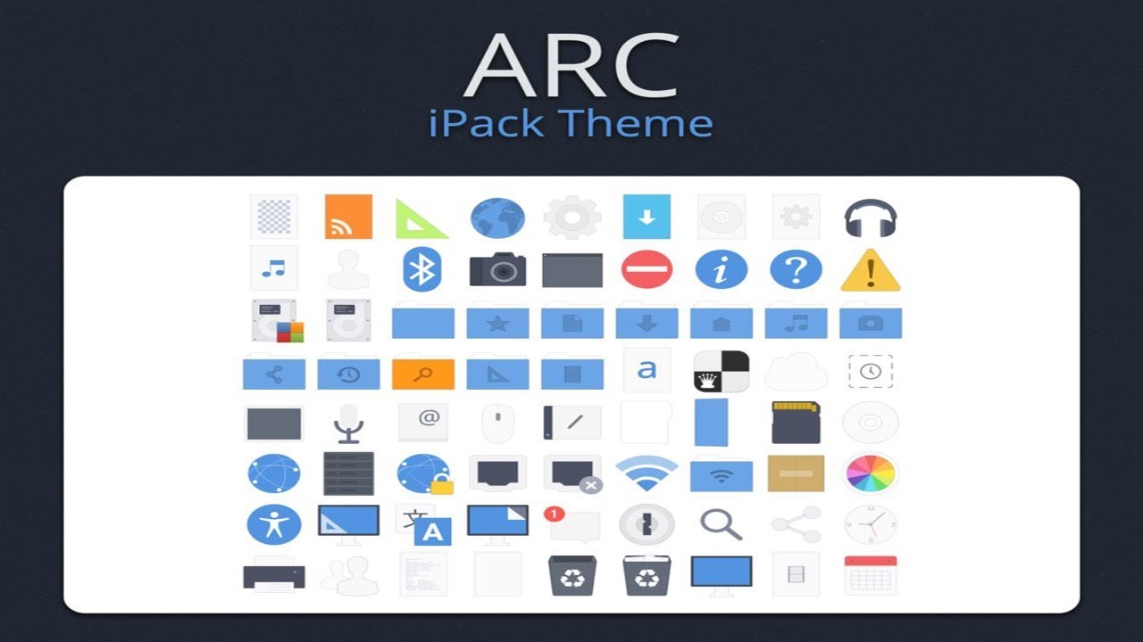 1280x720 Windows Flat Dark Arc Theme Icon Pack Tutorial