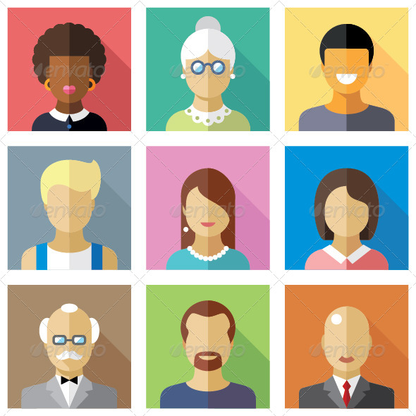 590x590 Flat Person Icon