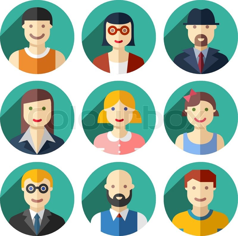 800x796 Flat Person Icon