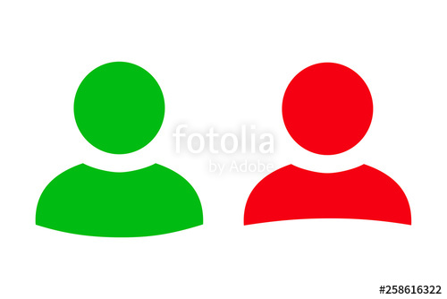 500x334 User Avatar Icon, Button, Profile Symbol, Flat Person Icon