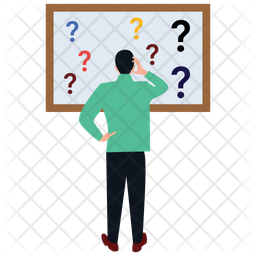 256x256 Confused Person Icon Of Flat Style