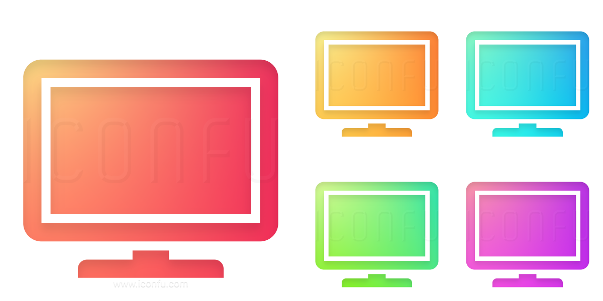 1200x600 Flatscreen Tv Icon