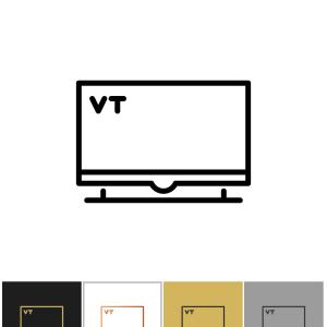 300x300 Photostock Vector Flat Design Modern Tv Screen Icon Vector