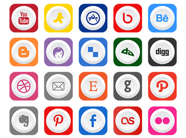 Rounded Flat Social Media Icons Graphicloads 620x461 Rounded Flat Social Media Icons Graphicloads