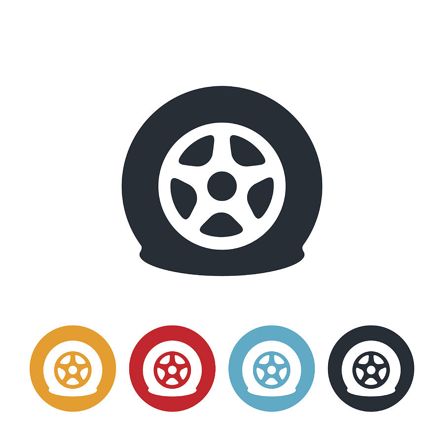 Flat Tire Icon 900x900 Flat Tire Icon