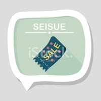 200x200 Shopping Sale Coupon Flat Icon With Long Stock