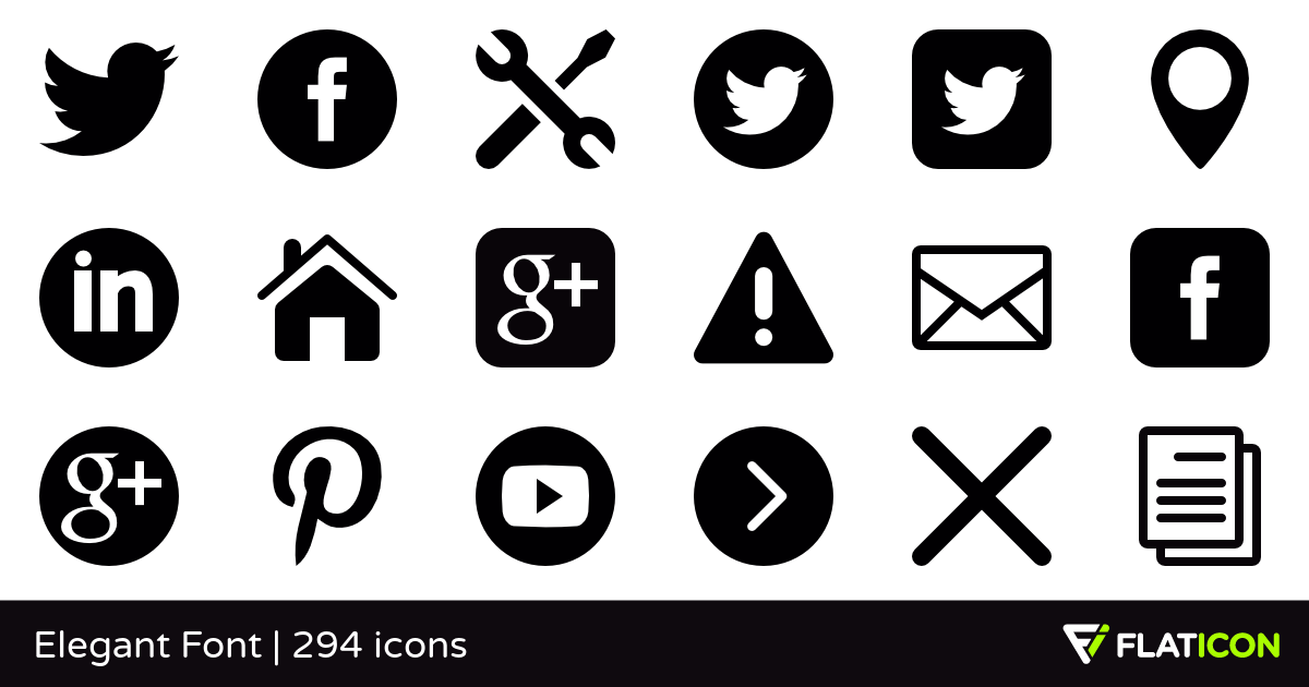 1200x630 Elegant Font Free Icons
