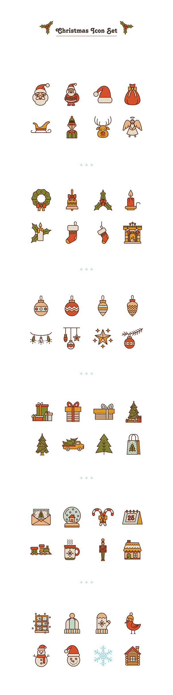 600x2400 Free Christmas Icons