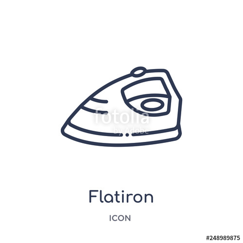 500x500 Flatiron Icon From Other Outline Collection Thin Line Flatiron