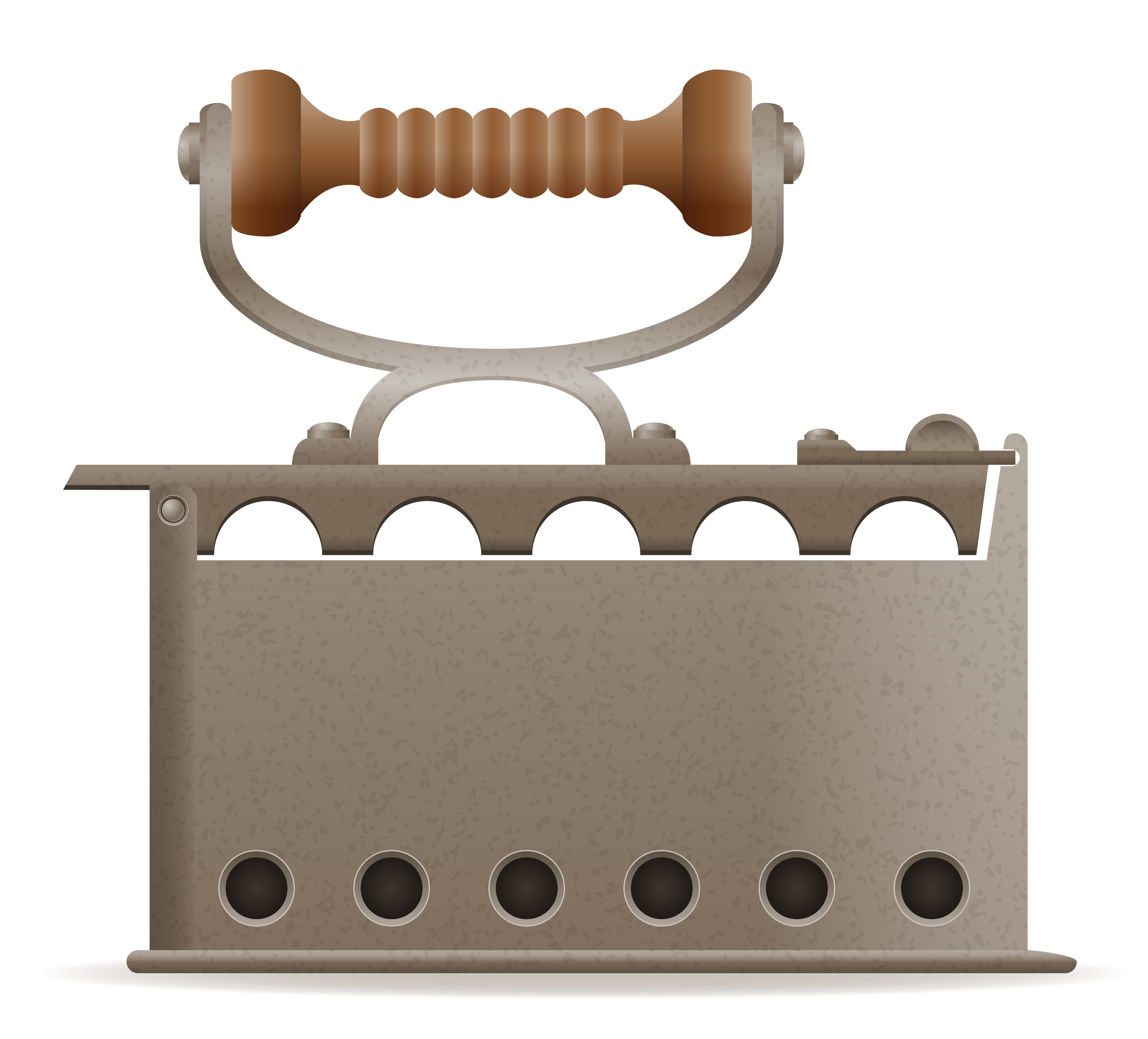 4957x4488 Flatiron Old Retro Vintage Icon Stock Vector Illustration